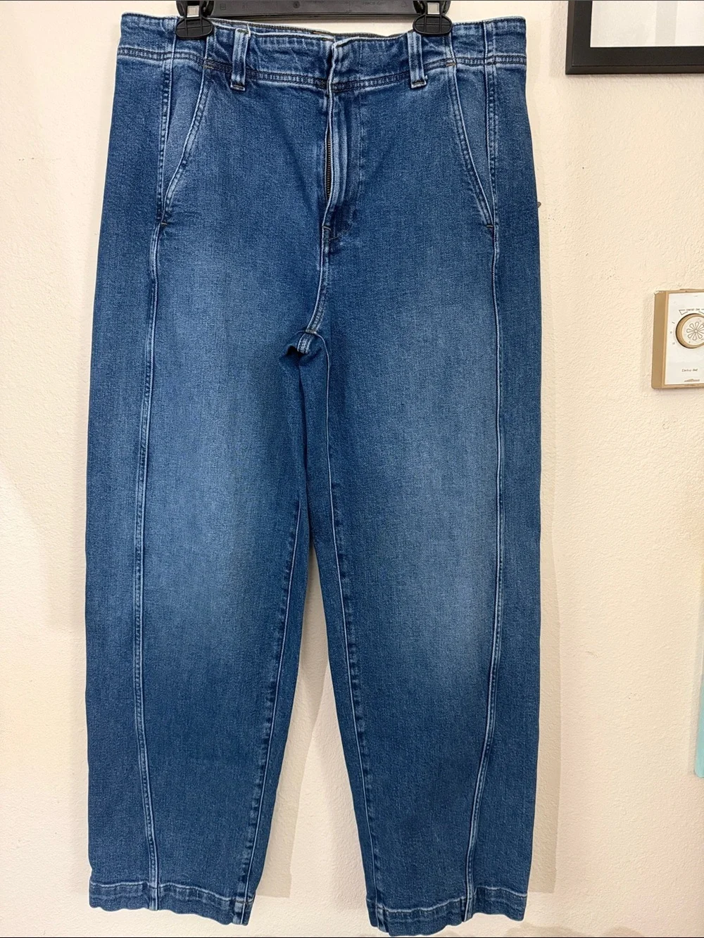 High rise trouser Jeans in Classic Blue Denim - Picture 5 of 8